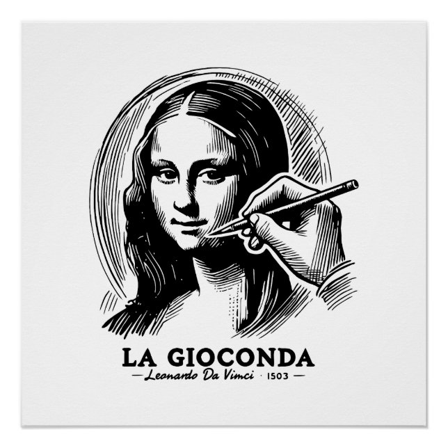 Póster Gioconda (Anverso)