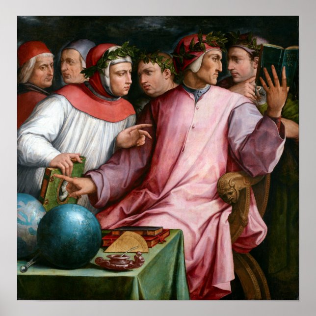 Póster Giorgio Vasari Seis Poetas Toscanos (Frente)
