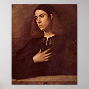 Póster Giorgione - retrato de Antonio Broccardo