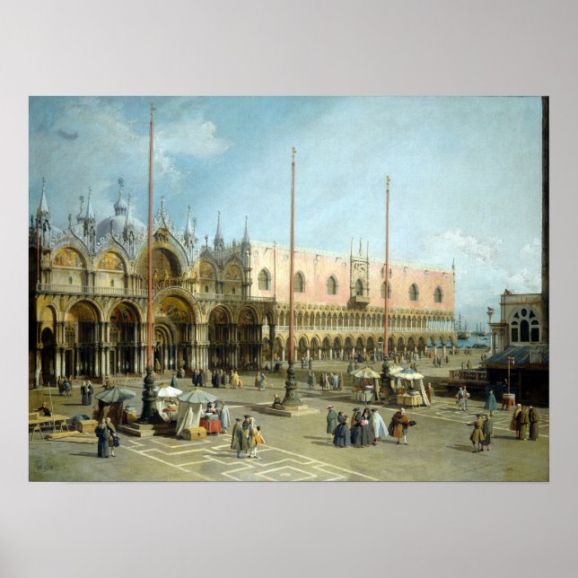 Póster Giovanni Antonio Canal Piazza San Marco (Frente)