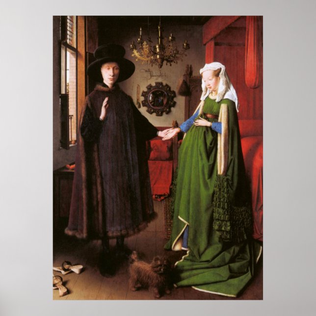 Póster Giovanni Arnolfini y su esposa Poster (Frente)