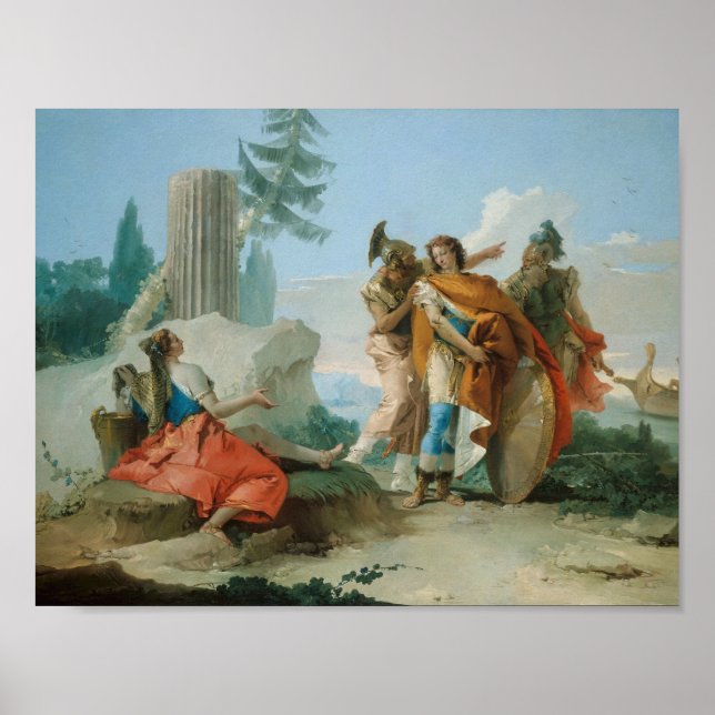 Póster Giovanni Battista Tiepolo - Armida Abandonada (Frente)