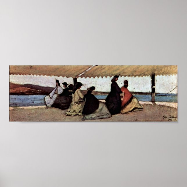 Póster Giovanni Fattori - La Rotunda de Palmieri (Frente)