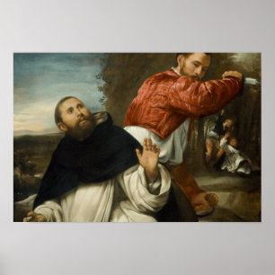 Póster Giovanni Girolamo Savoldo - La muerte de San Pedro