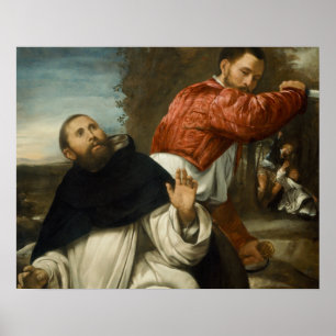 Póster Giovanni Girolamo Savoldo - La muerte de San Pedro