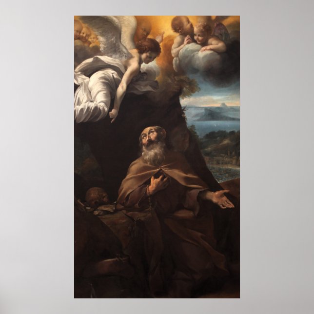 Póster Giovanni Lanfranco - St Conrad Confalonieri - 1618 (Frente)