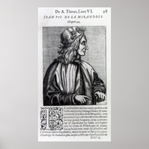 Póster Giovanni Pico della Mirandola, from