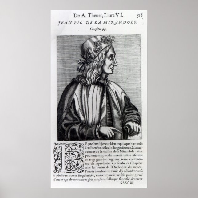 Póster Giovanni Pico della Mirandola, from (Frente)
