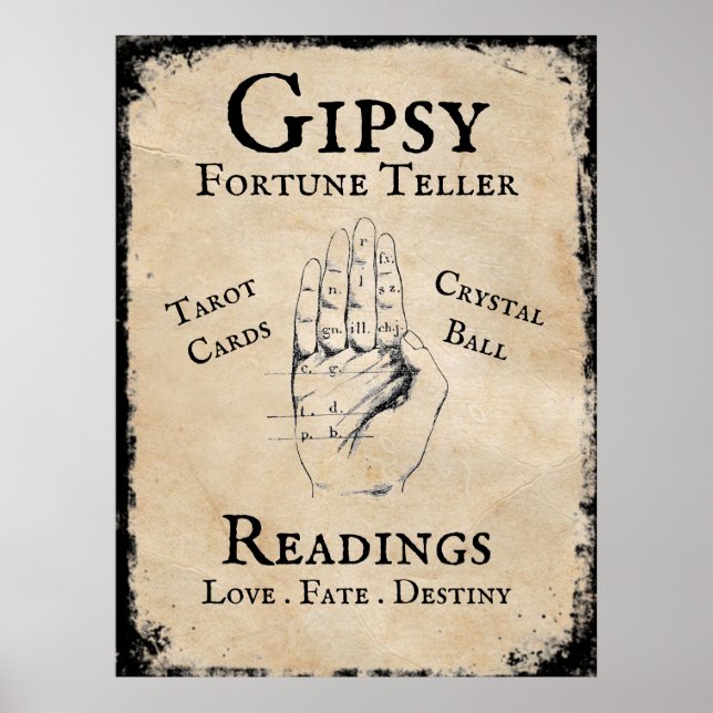 Póster Gipsy fortune telling Halloween prop (Frente)