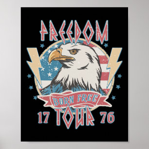 Póster Gira de la Libertad Nacido para ser Libre 4 de Jul