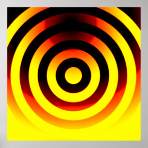 Póster gira el patrón de fondo geométrico en color t