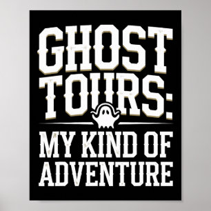 Póster Gira fantasma Investigación paranormal Spooky Adve