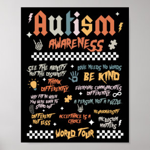 Póster Gira Mundial de Autismo