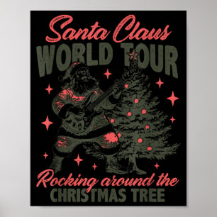 Póster Gira Mundial de Santa Claus Rocking Around The Chr