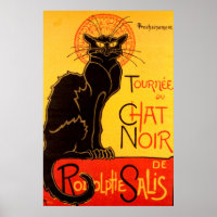 Gira Vintage de Chat Noir - Gato Negro