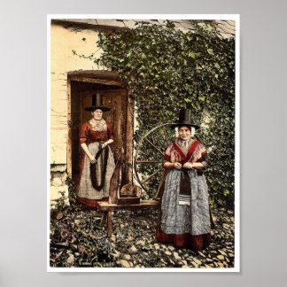 Póster Giradores galeses y rueda giratoria, Gales poco fr
