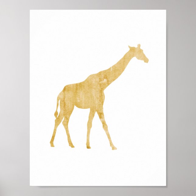 Póster Girafa, animal, estilo Safari, poster de la habita (Frente)