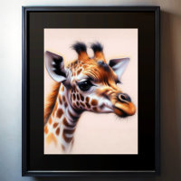 Girafa de dibujo de Pastel duro