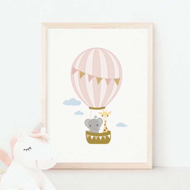 Póster Girafa de globos aerostáticos y Poster de guarderí (Subido por el creador)
