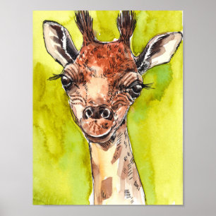 Póster Giraffe