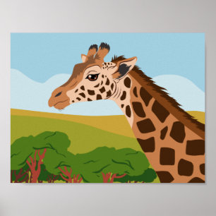 Póster Giraffe