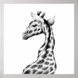 Póster Giraffe Art Print Modern