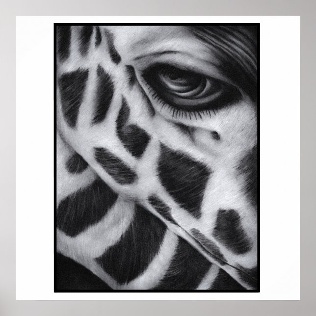 Póster Giraffe Art Print Modern (Frente)