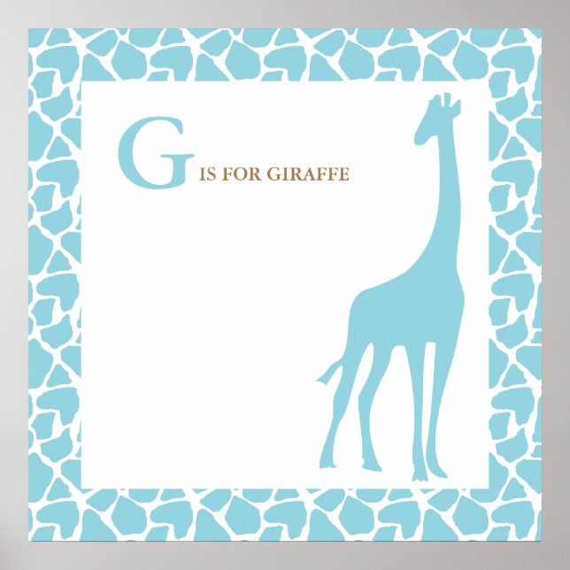Póster Giraffe Baby Bedroom Wall Poster (Frente)