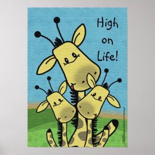 Póster Giraffe Family