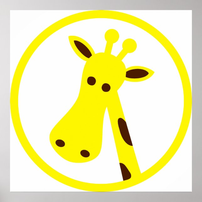 Póster Giraffe Head (Frente)