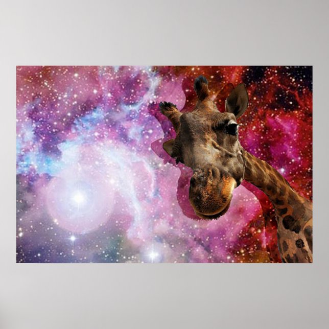 Póster Giraffe...in Space?! Poster (Frente)