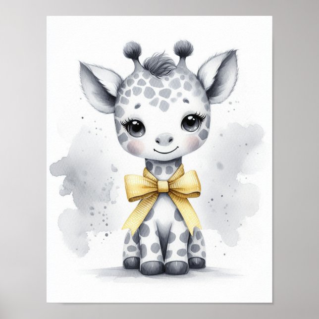 Póster Giraffe Jungle Nursery Wall Art (Frente)