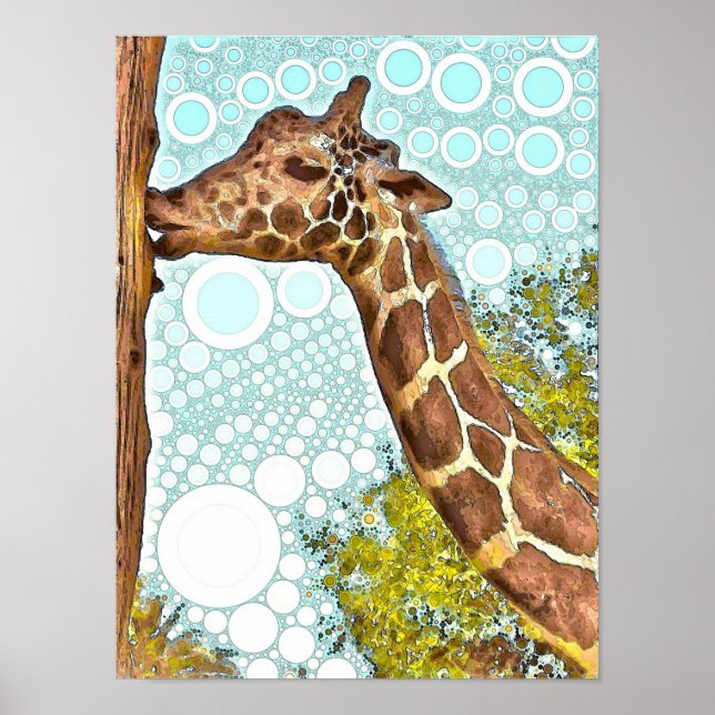 Póster Giraffe Kiss Poster (Frente)