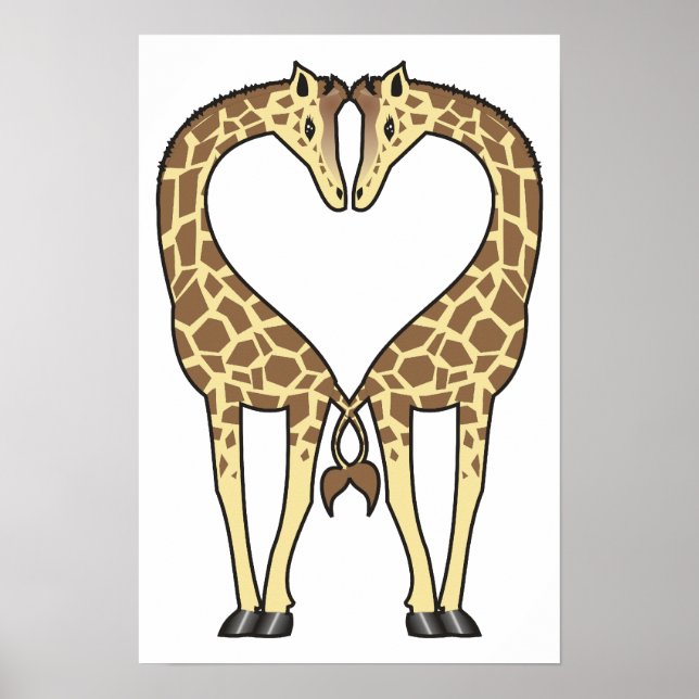 Póster Giraffe Love (Frente)