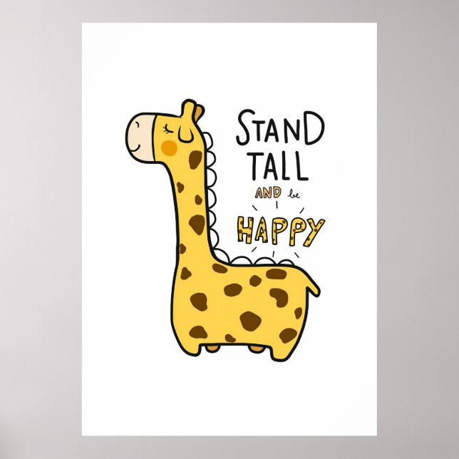 Póster Giraffe Lover Giraffe Stand Tall (Frente)