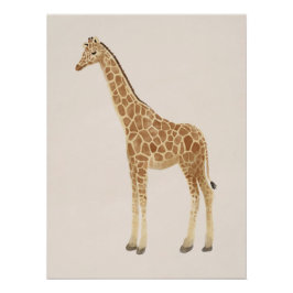 Póster Giraffe Nursery Art