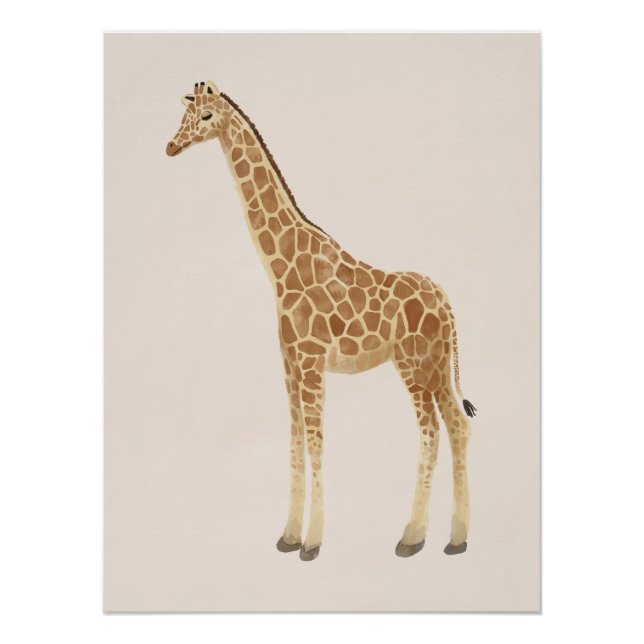 Póster Giraffe Nursery Art (Anverso)