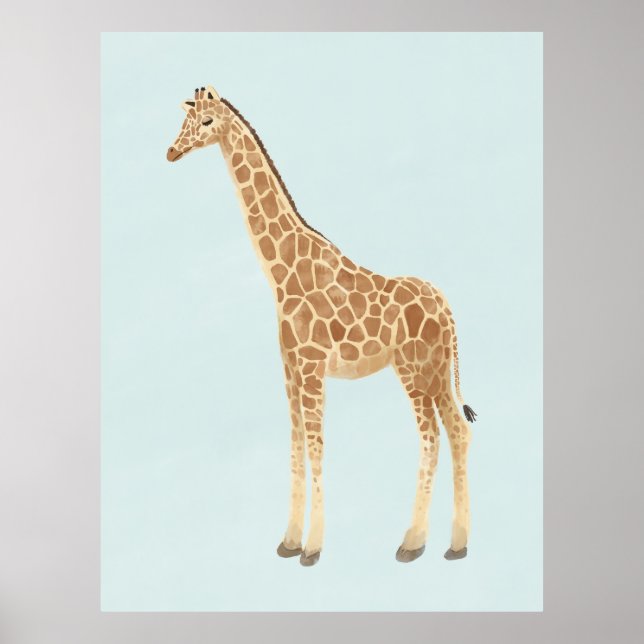 Póster Giraffe Nursery Art (Frente)