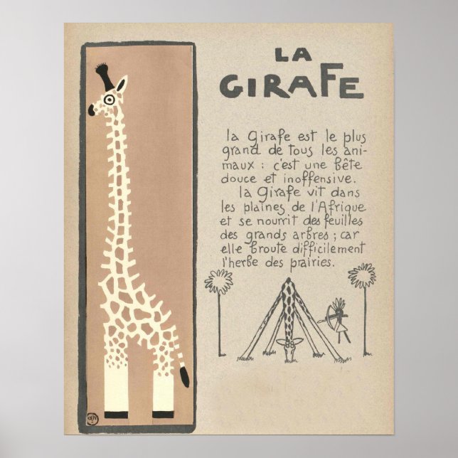Póster Giraffe Poster (Frente)