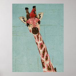 PÓSTER GIRAFFE Y CARDINAL
