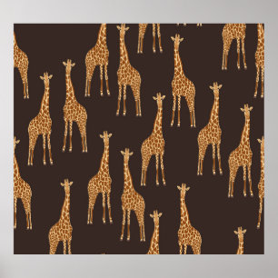 Póster Giraffes Oscuras: Resumen de la Viña Sin Maravilla