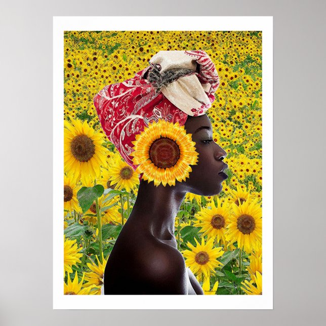 Póster Girasol africano (Frente)