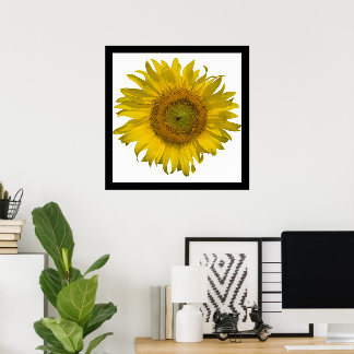 Póster Girasol amarillo