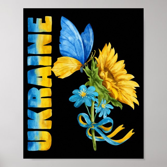 Póster Girasol de Ucrania (Frente)