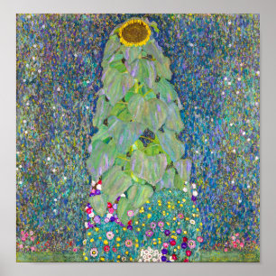 Póster Girasol   Gustav Klimt