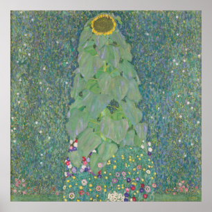 Póster Girasol — Gustav Klimt (1907/08)