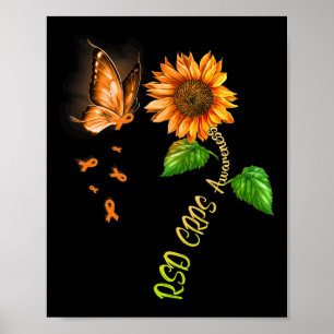 Póster Girasol Mariposa Rsd Crps Conciencia