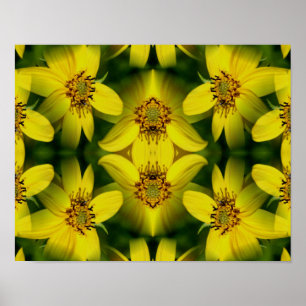 Póster Girasol Maximillian Abstracto