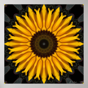 Póster Girasol perfecto