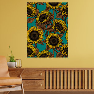 Póster Girasoles